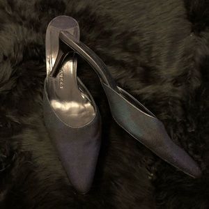Ralph Lauren kitten heel mules